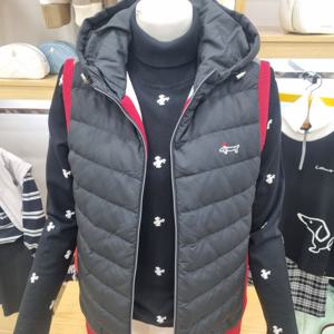 [루이까스텔]여성 후드 방풍 니트조끼 7LEVT001R