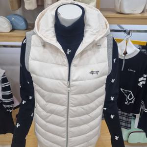 [루이까스텔]여성 후드 방풍 니트조끼 7LEVT001C