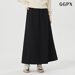 GGPX 융기모 밴딩 롱 스커트 (GODWH009D)