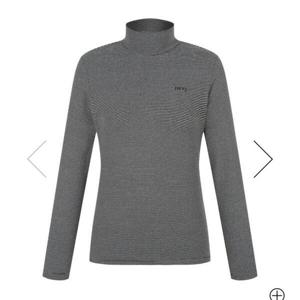 [핑]여성 스트라이프 반목 인어긴팔티셔츠  121D3TI951_BK_YS