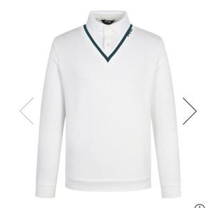 [핑]남성  레이어드 카라긴팔 티셔츠111D3TO184_WH_YS