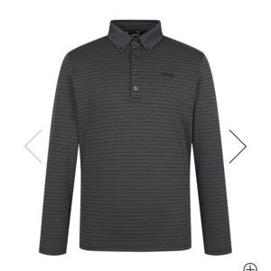 [핑]남성   스프라이프 긴팔 티셔츠111D3TO182_BK_YS