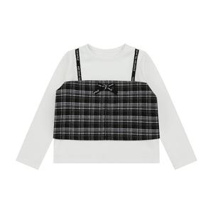 [티파니(정상)](T55KAT050)-IV 체크 뷔스티에 티