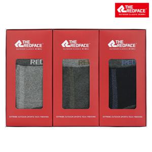 [레드페이스][레드페이스 본사] 남성 솔리드 쿨 기프트 3종양말