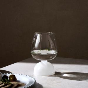 [모던하우스] 파티룸 돔스템 내열유리 고블렛 화이트돔 480ML