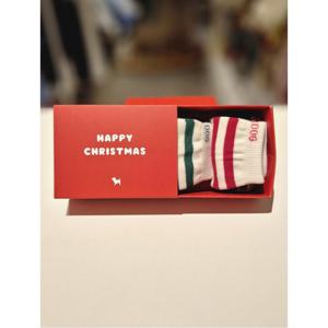 블루독베이비 10 25FW겨울신상 (RD) 크리스마스 하프 양말 세트 (45C1481002)