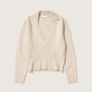 [플랙진]여성 윈터 브이넥 카라 레이어드 니트 (PWTH4NTL55W)