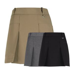 럭스골프 여성 인버티드 플리츠 기모 큐롯 스커트 YD25W128W