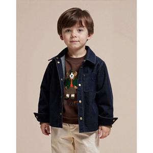 헤지스 키즈 25FW 시즌오프KIDS 코듀로이 셔켓 네이비 HSSH5FK22N3