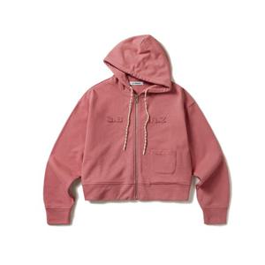 시티브리즈 세미 크롭 아플리케 후드 집업 BB CTH3ZP02 RD GN PP