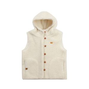 코닥 공용 브라우니 후드 플리스 베스트 B1 K5422LFV94 IVR NVY