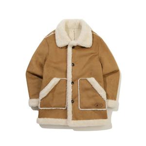 코닥 브라우니 스웨이드 롱 자켓 B1 K5422LFJ95 BEI KHK