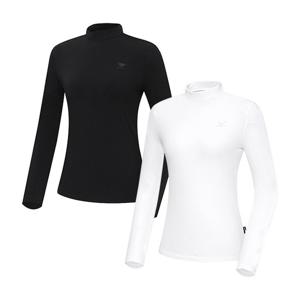 [25FW][다이나핏 공식](택가 99,000원) 여성 헤리티지 반하이넥 긴팔티_YWW25237