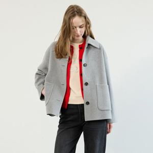 [코데즈컴바인]스탠카라 루즈핏 하프코트 CKD-HC501WA