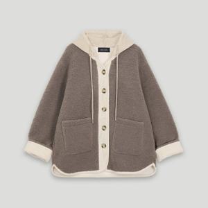 [코데즈컴바인]니트 후드 코듀 배색 덤블자켓 CKD-JP380WA