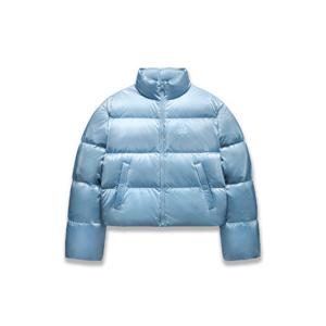 M MLB패딩 GQC 3FDJB2346-07SBS 여성 크롭 메탈 유광 커브 패딩 LA다저스