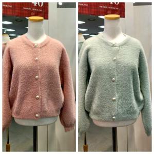 수스 HC07 소매볼륨날개사가디건 S254BKCB58