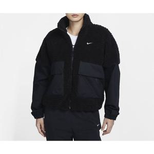 나이키 우먼 코지 셰르파 오버사이즈 포켓 양털 집업 힙한 아우터 FV8017 010