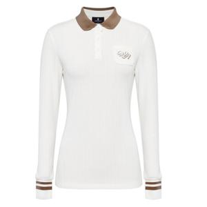 [와이드앵글]여성 CO 골조직 폴로 티셔츠 Off White(WWW25251W3)