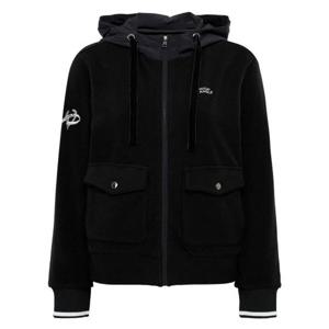 [와이드앵글]여성 CO 부클 우븐 믹스 후드 풀집업 Black(WWW25274Z1)