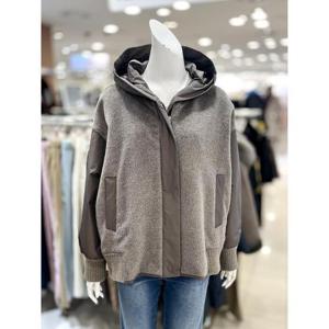 소고 세이브존01 알파카 누 빔 배색 루즈핏 점퍼 TK4GA08