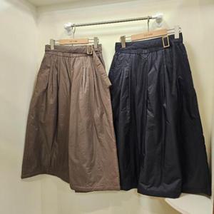 스테파니 HC07 핀턱 벨트 포인트 패딩 포대 치마바지 A25PT5404