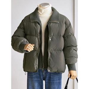 [커스텀에이블]웜 니트배색 패딩 점퍼_T2511PD007D