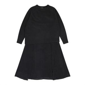 [코데즈컴바인 (사용안함)]니트 풀오버 우븐 원피스 셋업 (CJD-OP513WA)