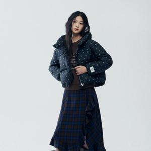 [주크] [ZOOC X 로렌정] 프린트 하이넥 덕다운 점퍼 Z254PSG707