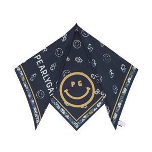 [파리게이츠] (521E4AC401)여성 플라워 스마일 패턴 실크 스카프