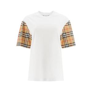 26SS Burberry 화이트 코튼 t 셔츠 8042716A1464 TP563448874