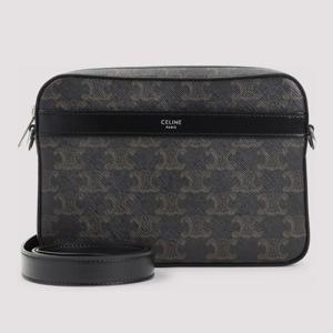 셀린느 로고 프린트 트리옹프 텍스타일 스몰 메신저백 113942EV