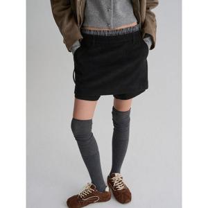 (125Y25MQ55) [에잇세컨즈] 더블 웨이스트 팬츠  블랙