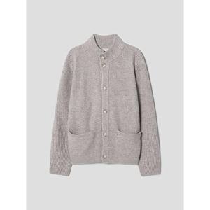 (225Y5AEQ1A) [에잇세컨즈] 울블렌드 모크넥 버튼 카디건  베이지