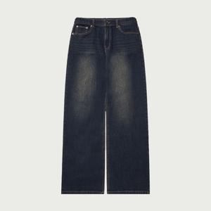 [행텐 틴즈]남성 울트라 소프트 백 브러쉬 와이드 데님팬츠_265(10540-055-808-10)