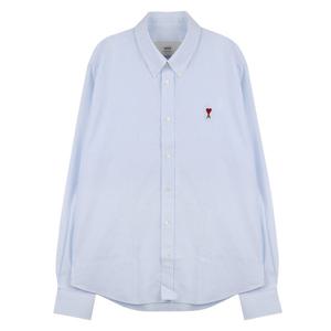 라프리마 아미 블루 코튼 버튼 다운 드 꾀흐 셔츠 BFUSH063-CO0087-475