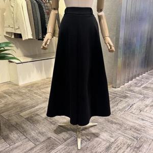 [ab.f.z]AOA1HS321_개버딘 백밴딩 롱 스커트