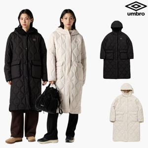 [엄브로] 우먼스 후드 롱 퀼팅 자켓 UQ422CPJO2