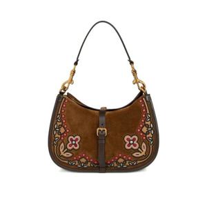 25 FW 에트로 포니 플로럴 자수 스웨이드 미디엄 숄더 백 WP1C0019AR445 TP446026736