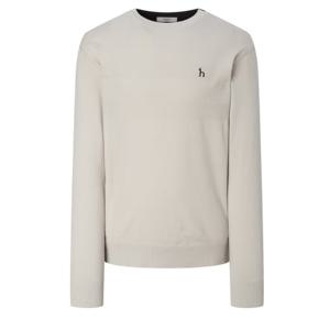 [헤지스골프][25FW]베이지 남성 앞뒤 반전 체크 니트 (HUSW5C616I1)