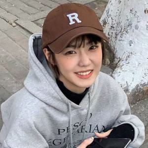 데일리 베이직 남녀공용 R자수 로고 메탈버클 볼캡