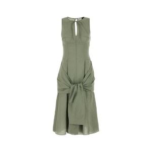 LOEWE PAULAS IBIZA Sage green cotton blend Paula s Ibiza dress S616Y09XB4 SAGE