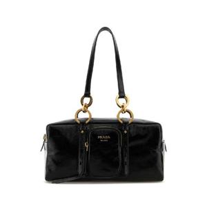 PRADA 검은색 가죽 핸드백 1BB1382CYR F0002