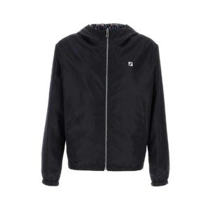 FENDI Midnight blue polyester reversible windbreaker FAA615AVIE F0QG0