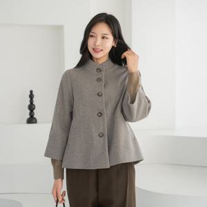 엄마옷 마담4060 클래씨마담 빗살하이넥코트 중년여성 데일리 숏자켓-ZJK2512001-