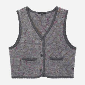 [써스데이아일랜드]브이넥 부클 니트 베스트 T258MVT258W