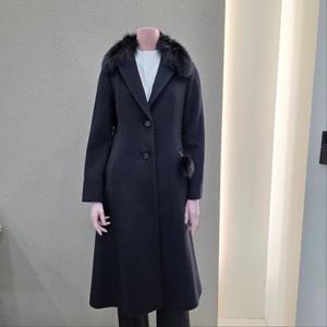 [꼼빠니아]폭스카라 허리포인트 슬림 롱 코트 CAFW1-WCH500 _IC