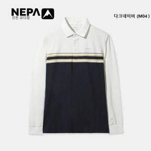 [네파]남성 스트라이프 패턴 브러쉬 폴로 티셔츠 - 7L75213_M04_