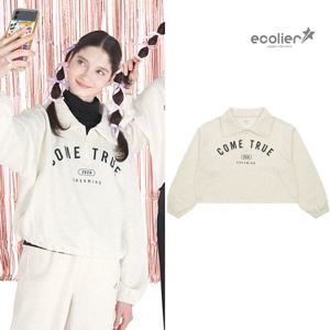 [에꼴리에]여자 겨울이월 하이넥 변형 카라 셋업티(23RT753)