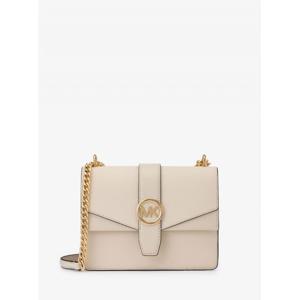 마이클코어스 그리니치 사피아노 레더 플랩 크로스 바디 스몰 35S5GGRC1L2171 라이트 크림